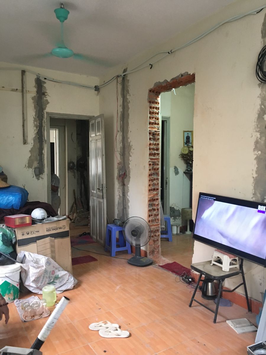 Công trình cải tạo chung cư cũ nhà Chị Thanh địa chỉ P313-A5 ngõ 28/76, Xuân La, Tây Hồ, Hà Nội-3