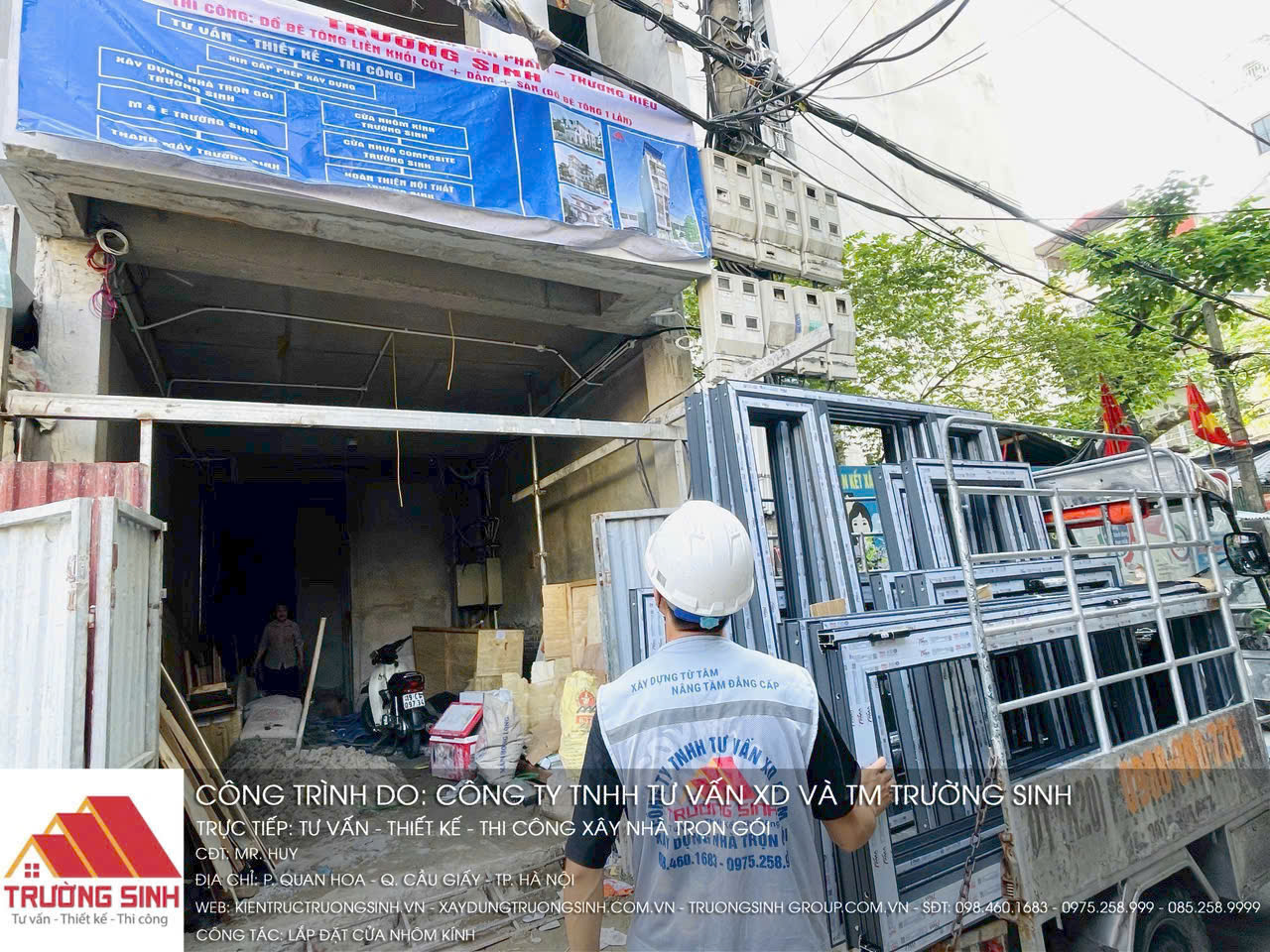 lắp đặt nhôm kính