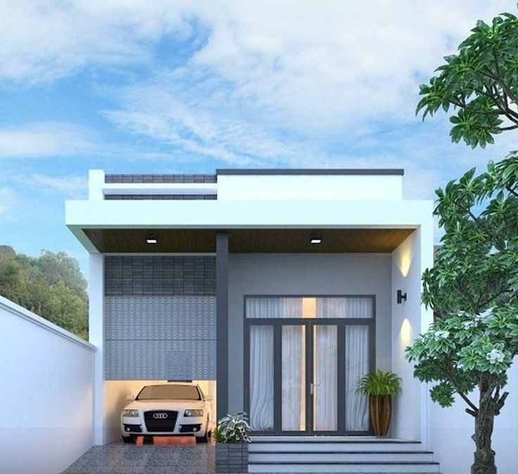 Nhà cấp 4 có gara ô tô liền kề