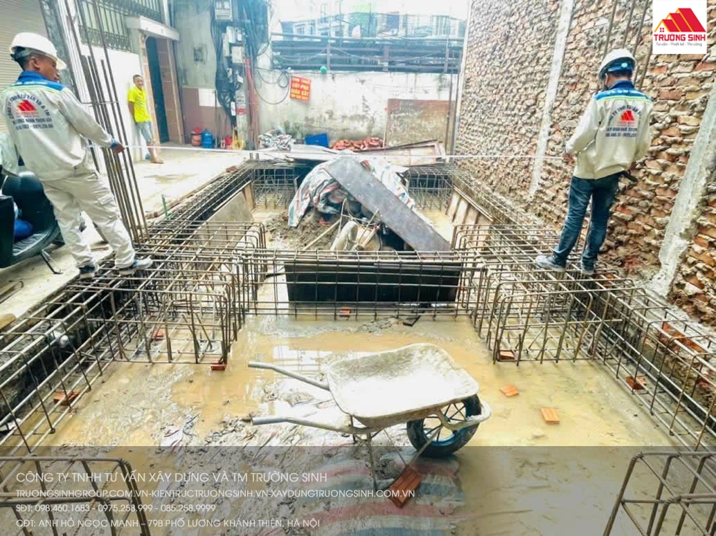 Giai đoạn thi công phần móng