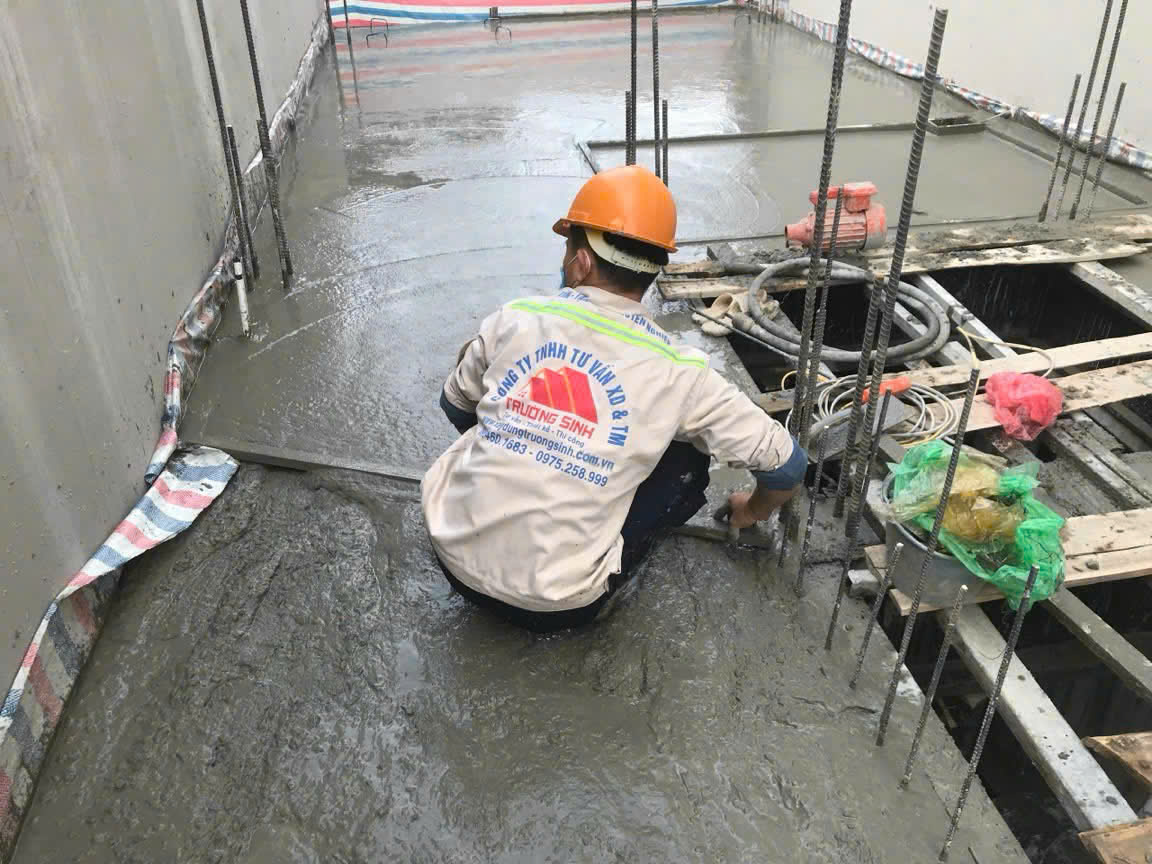 công tác đổ bê tông