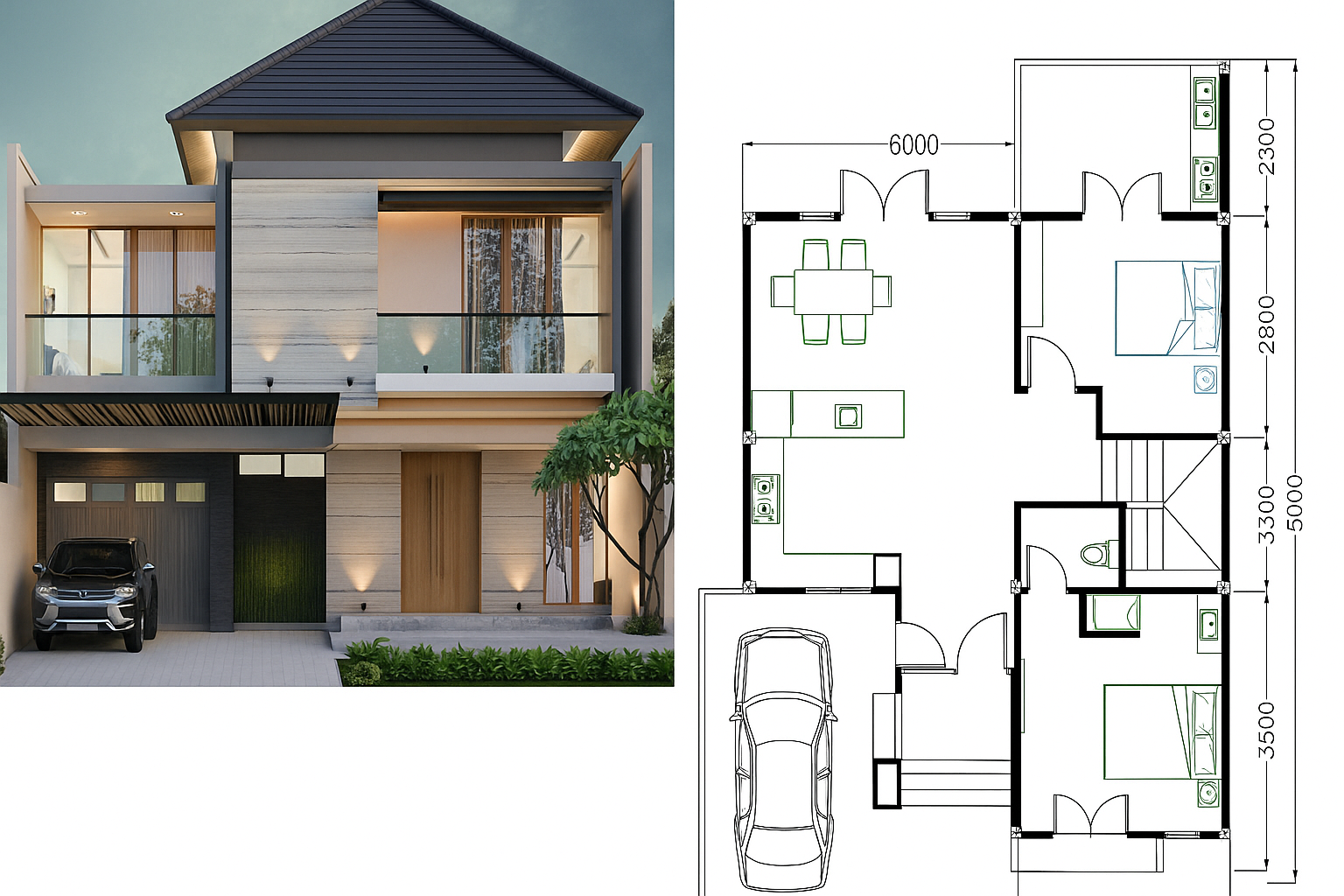 Tham khảo 3 mẫu nhà 7x15m hiện đại đầy đủ công năng