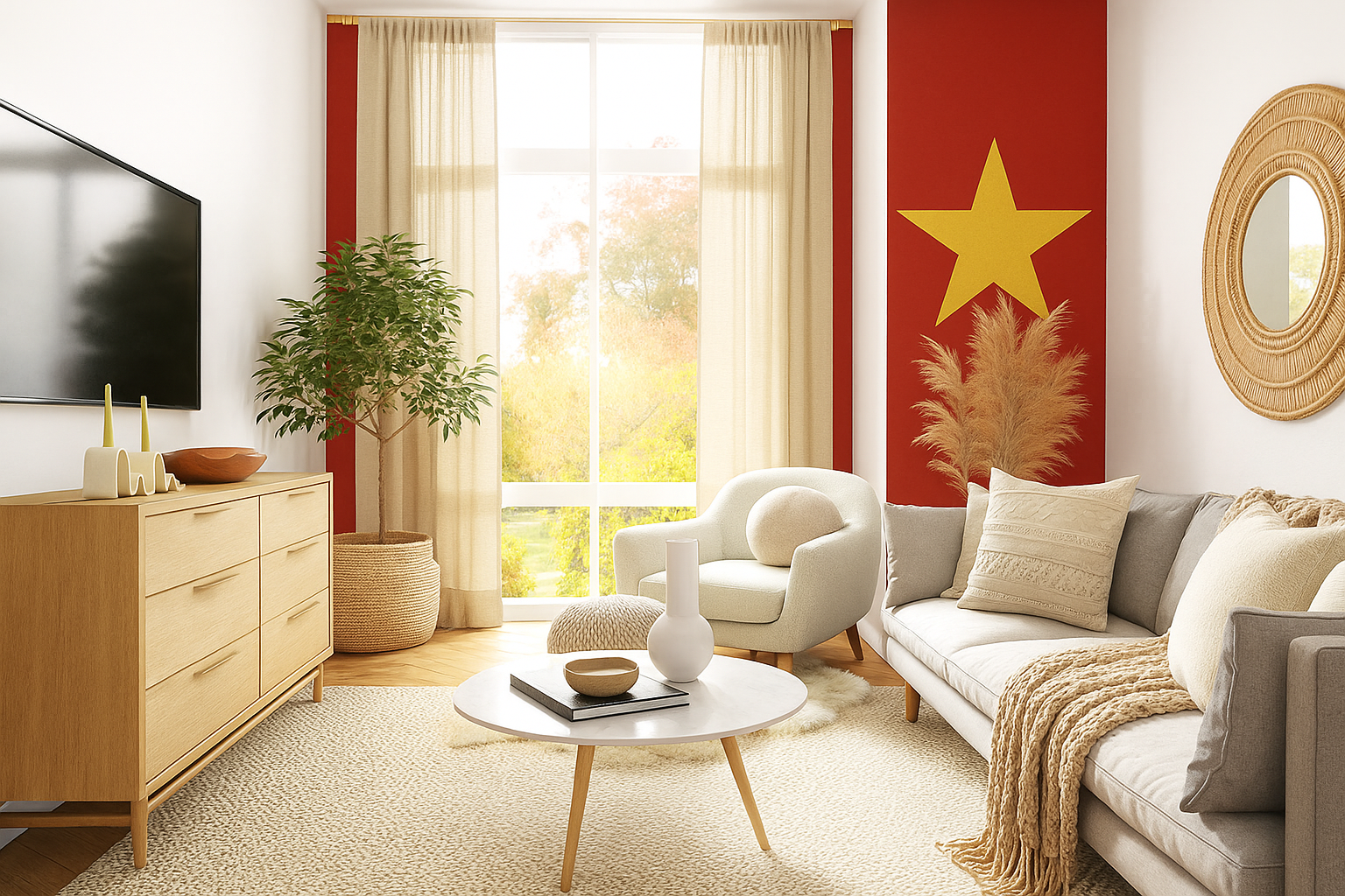 Gợi ý cách trang trí nhà cửa cho Quốc khánh 2/9 đậm chất tự hào dân tộc